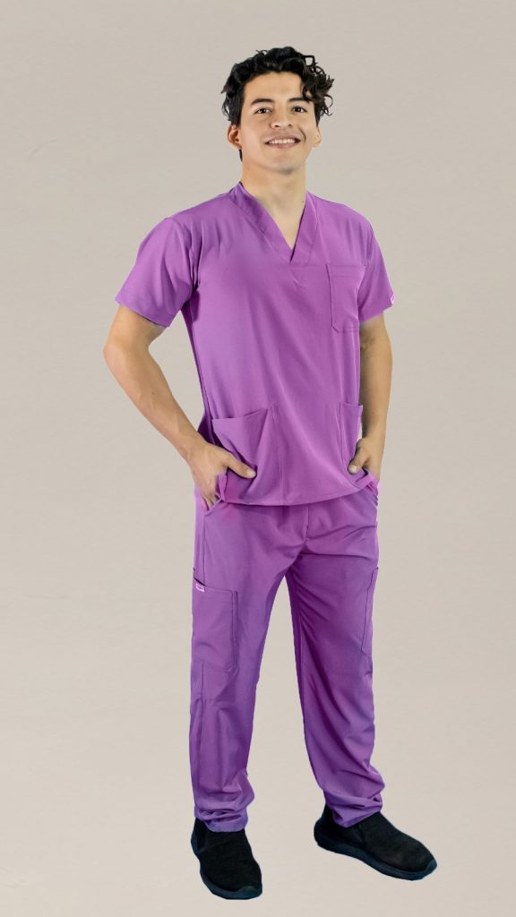 Uniforme médico Lila Classic para enfermeros, dentistas o doctores